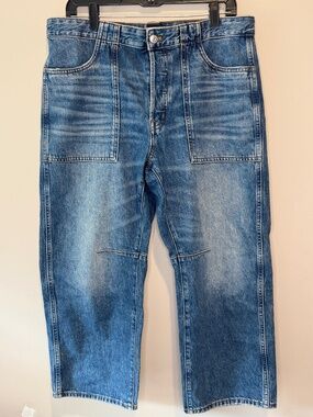 Madewell Women’s Petite Size 30 Darted Barrel Jeans